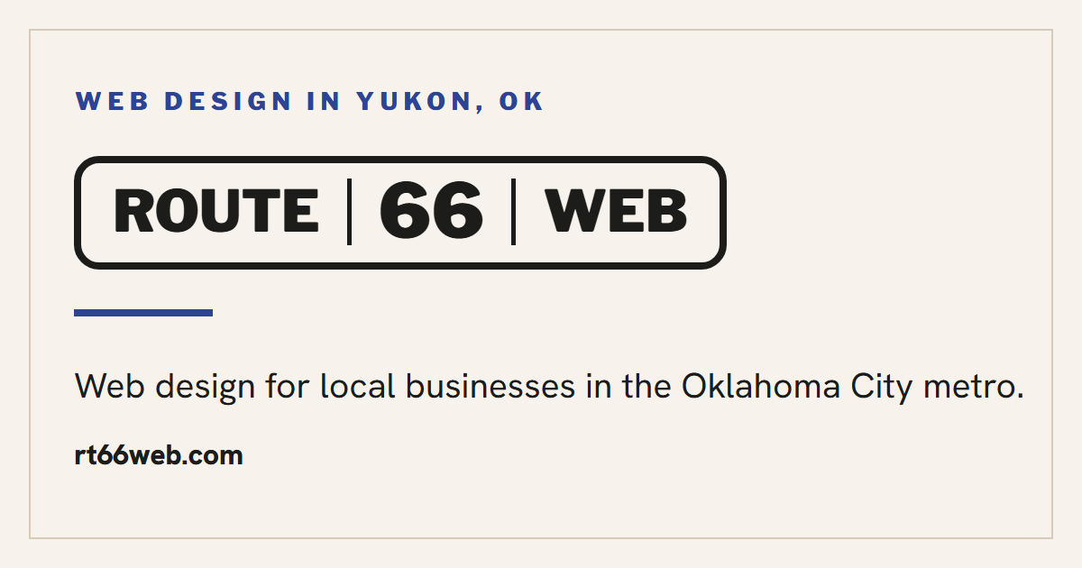 Route 66 Web Design | Web design for local businesses in the Oklahoma ...